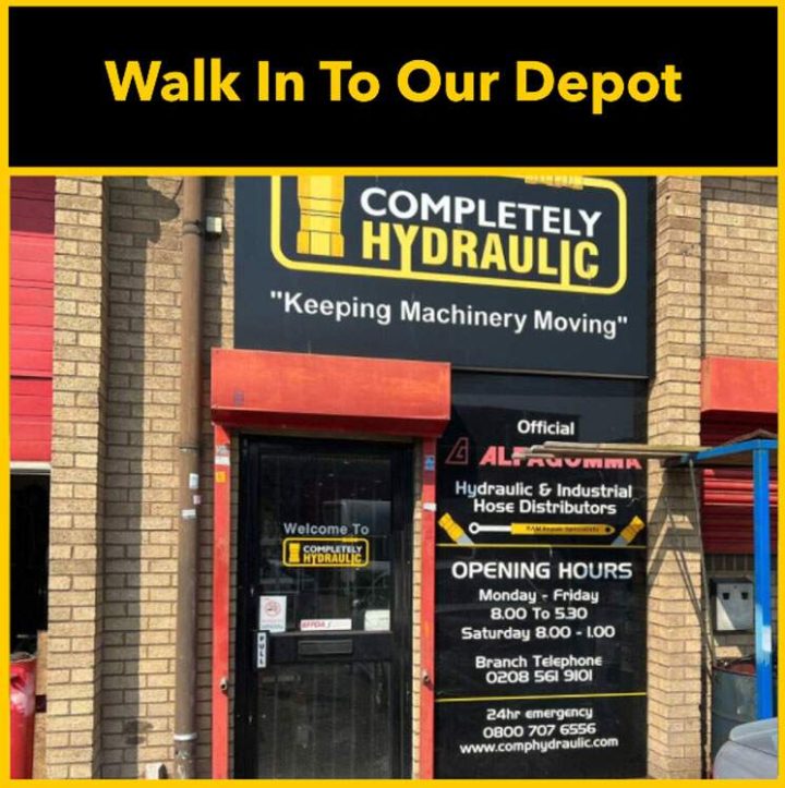 While-you-wait hydraulic hose repairs at Completely Hydraulic trade counters