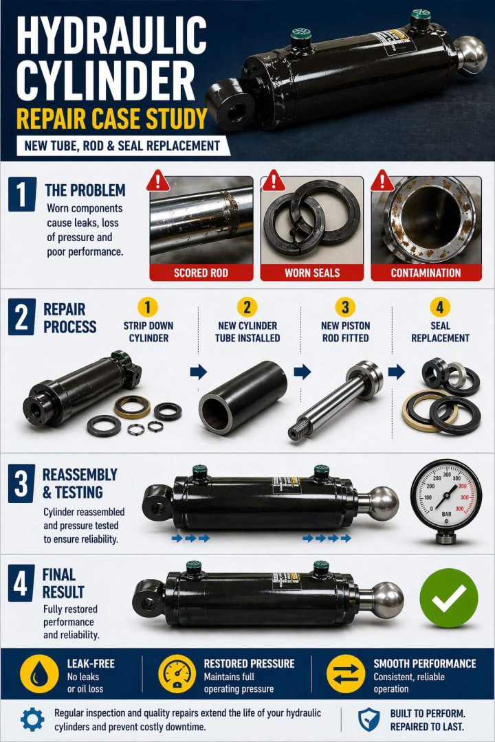 Infographic case study cylinder stripped and repaired